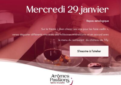 29 Janvier – Respas œnologique : Bien choisir ses vins pour les faire vieillir