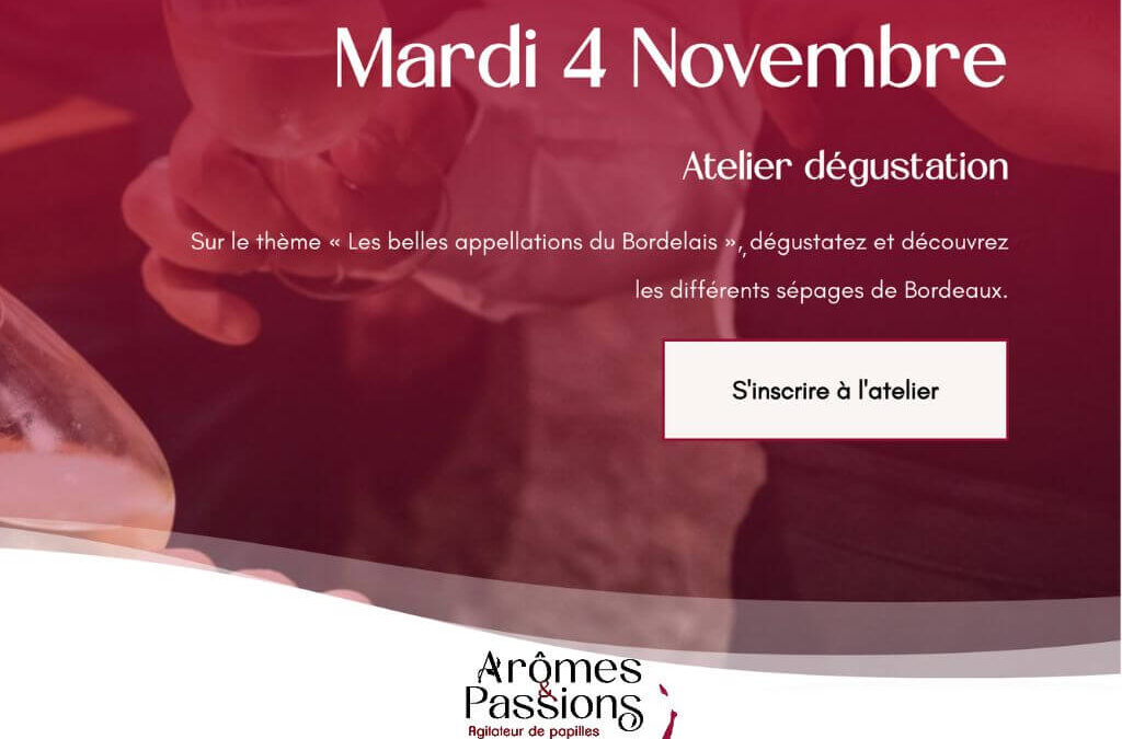 Mardi 4 novembre 2025 : Les belles appellations du Bordelais