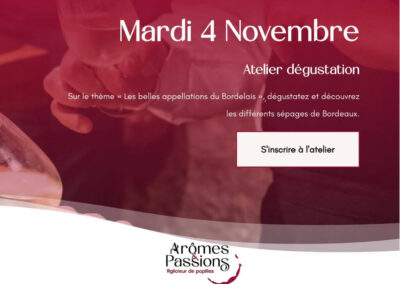 Mardi 4 novembre 2025 : Les belles appellations du Bordelais