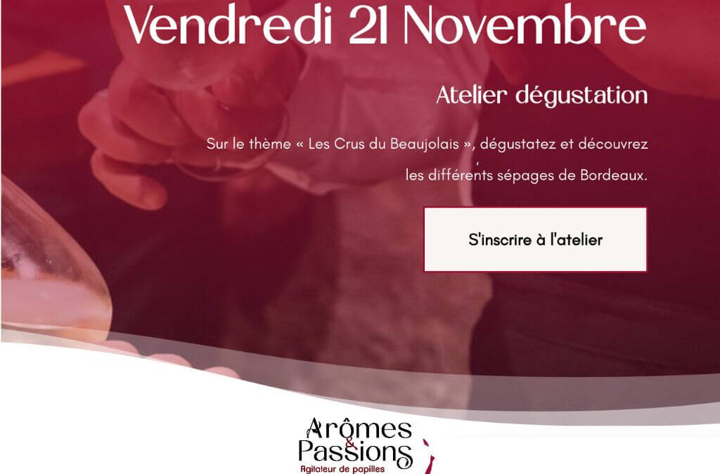 Vendredi 21 novembre 2025 : Les crus du beaujolais