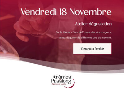 Mardi 18 novembre 2025 : Tour de France des vins Rouge