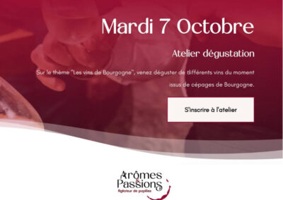 Mardi 7 octobre 2025 : Les vins de la Bourgogne