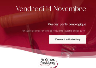 Vendredi 14 novembre 2025 : Murder Party oenologique