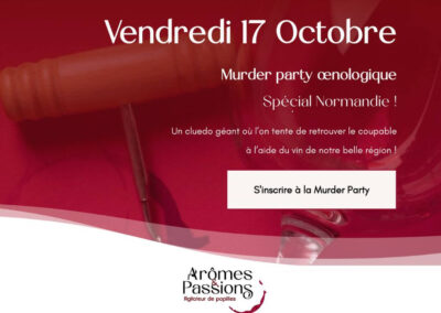 Vendredi 17 octobre 2025 : Murder Party spécialité Normande