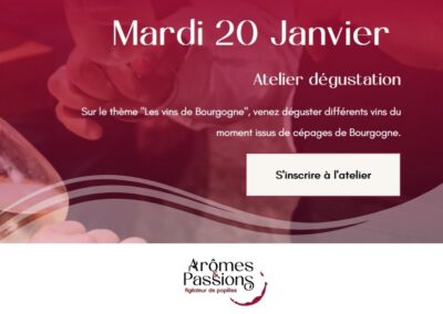 Mardi 20 janvier 2026 – Les vins de Bourgogne